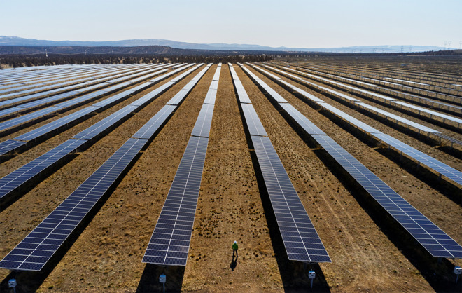 Apple solar farm, part of its existing carbon reduction initiatives