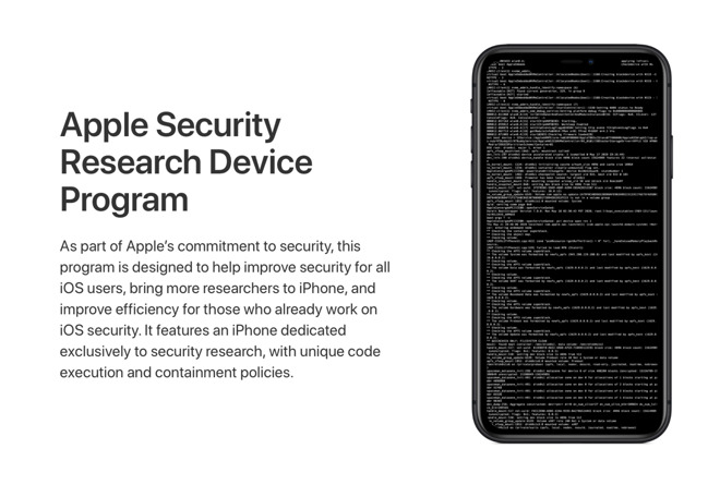 Apple's Security Research Device Program website