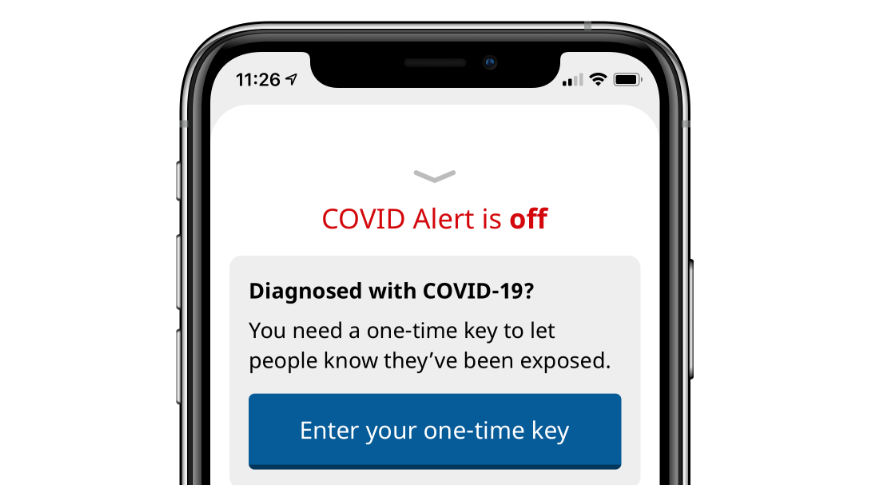 Submit your diagnosis one-time key if you have COVID