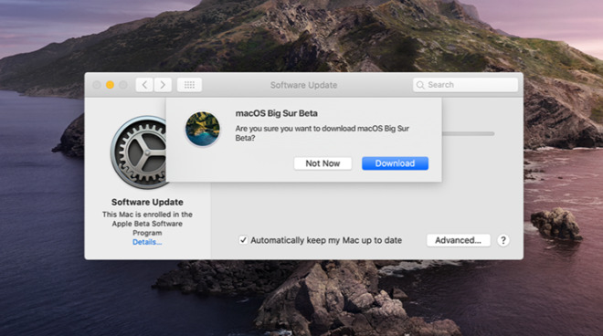 First macOS Big Sur public beta available