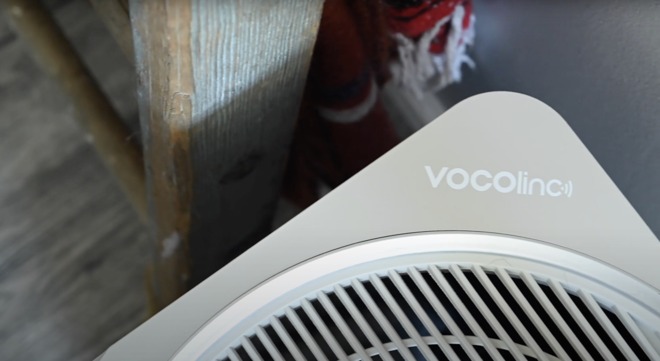 The VOCOlinc logo on the PureFlow air purifier