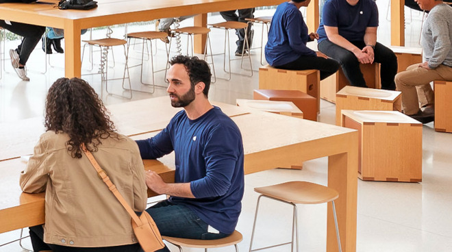 Some Apple Store uniforms may have been sourced from Esquel