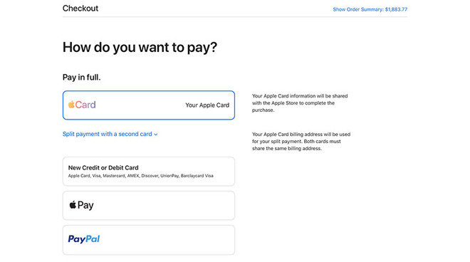 Apple Card Online Apple Store