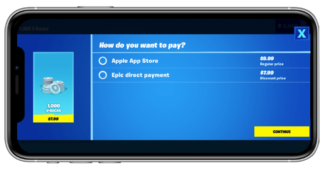 Epic skirts Apple's 30% commission fee by implementing 'direct' payments
