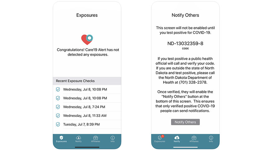 photo of Apps built with Apple-Google Exposure Notification API adopted by three US states image