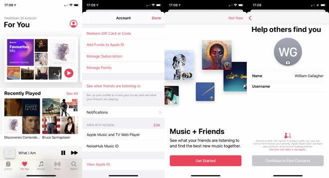 Tell us you could find this by chance. Tap on your Profile icon at top right of the Apple Music screen to start sharing music with friends.