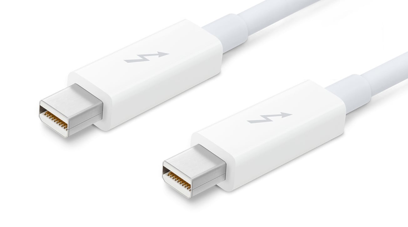 Apple's Thunderbolt cables, which used Mini DisplayPort connectors. 