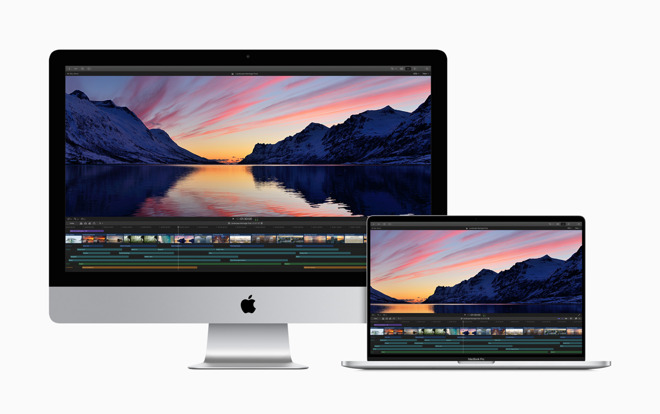 Final Cut Pro on the iMac and MacBook Pro