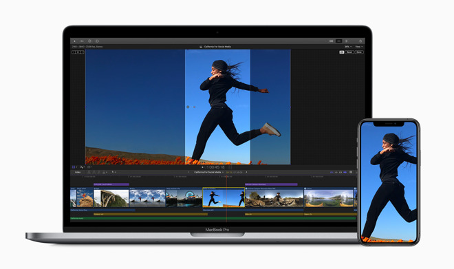 Special crop tools in Final Cut Pro X for social media video publication