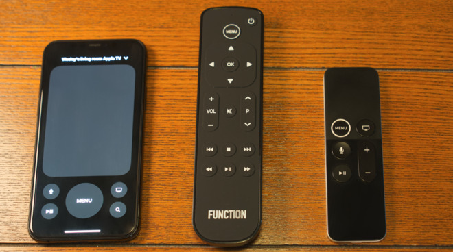 Each Apple TV remote has a unique function set