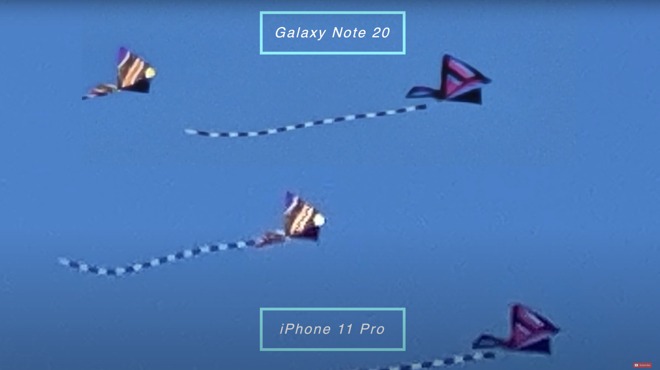 Note 20 at 30X compared to iPhone at 30X shows how far ahead Samsung is