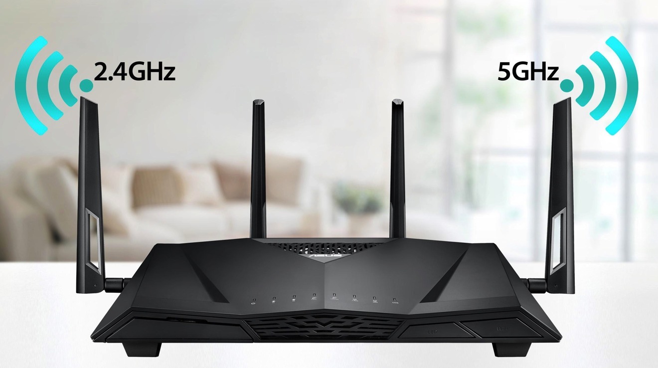 Despite the name suggesting otherwise, a tri-band router will typically only use 2.4Ghz and 5GHz frequencies. 