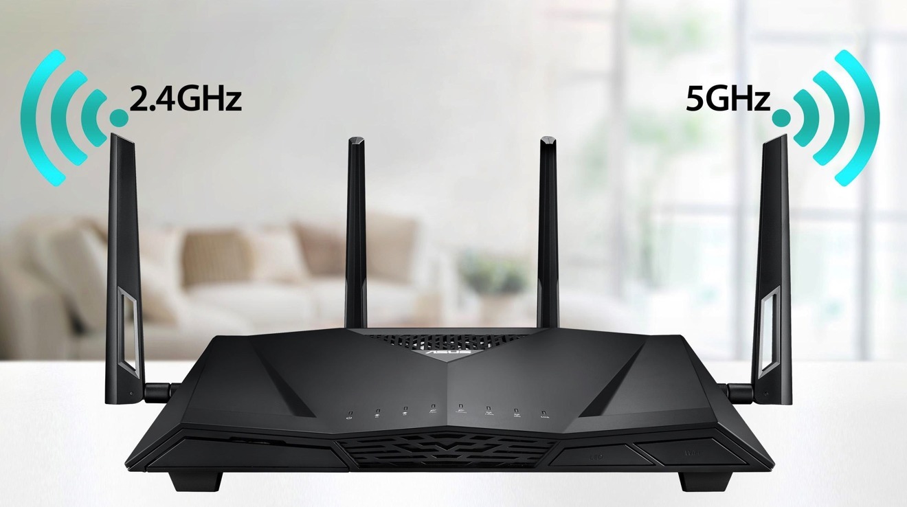 Despite the name suggesting otherwise, a tri-band router will typically only use 2.4Ghz and 5GHz frequencies.