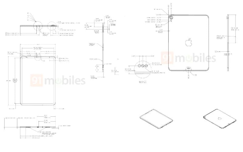 Alleged iPad Schematics (via 91mobiles)