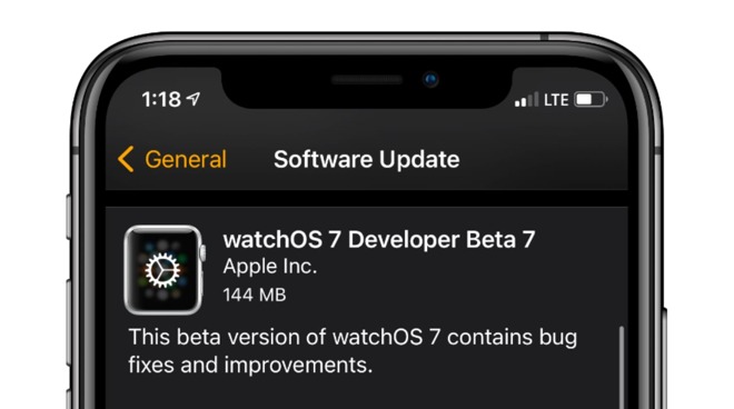 Watchos 7 beta discount bugs