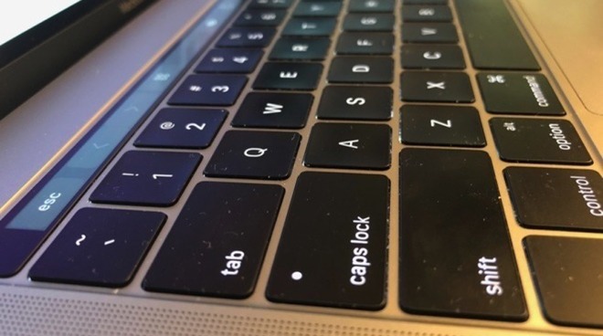 The butterfly keyboard on Apple's discontinued MacBook