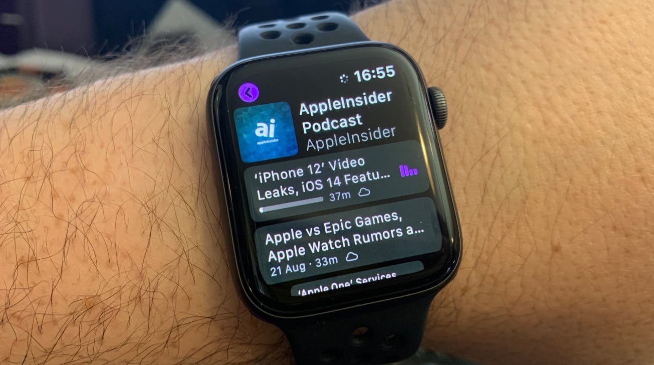 podcast no apple watch