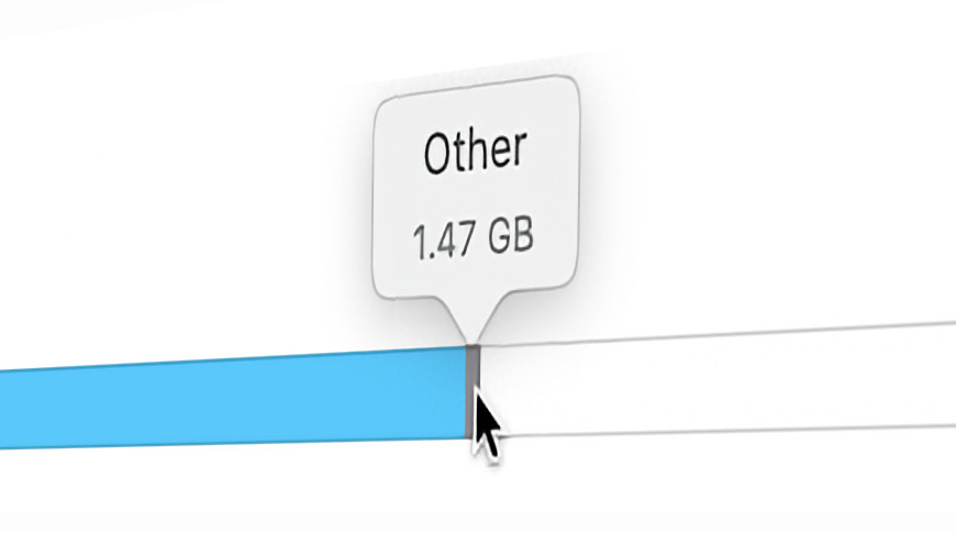 how do you figure the category called other on your mac for storage