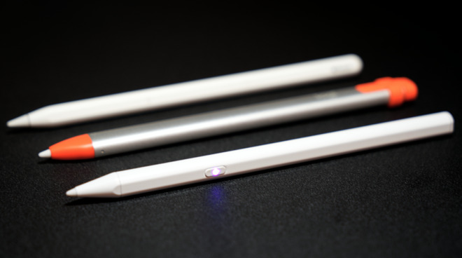 The Moko Stylus, Logitech Crayon, and Apple Pencil