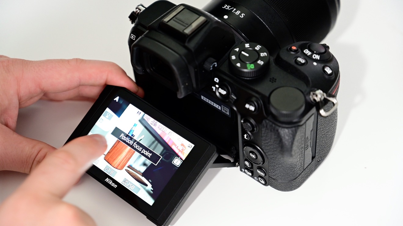 Tap to snap a pic with the Nikon Z5 touch screen