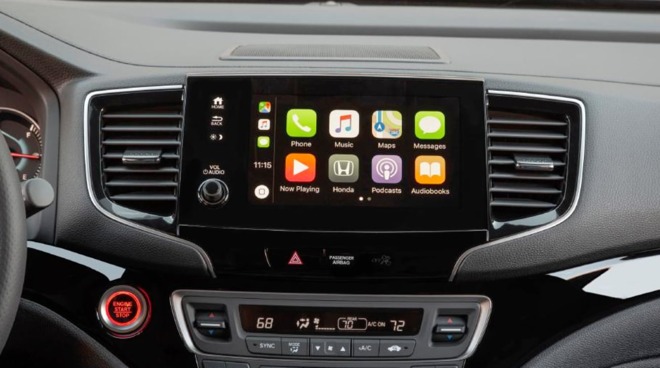 CarPlay in the Honda 2021 Passport infotainment system.