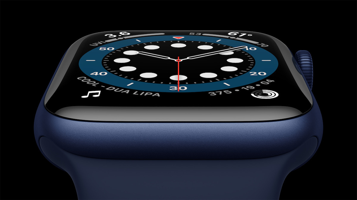 The always-on display is now up to 2.5 times brighter when the wrist is down. Credit: Apple