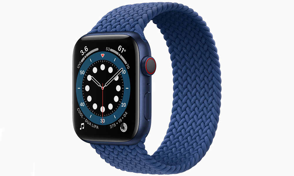 The new blue color option for the Apple Watch Series 6. Credit: Apple