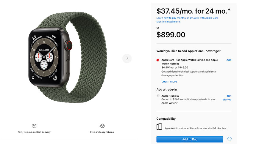 photo of Apple Watch now eligible for Apple Card financing image