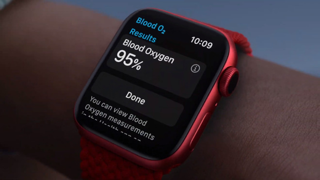 The Apple Watch Series 6 now features blood oxygen monitoring