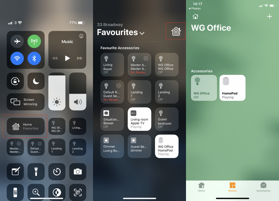 iphone 14 control center