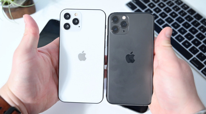 Mock-ups of the iPhone 12 Pro