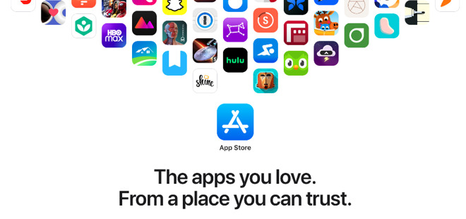 Detail from Apple's newly revamped App Store promotion pages