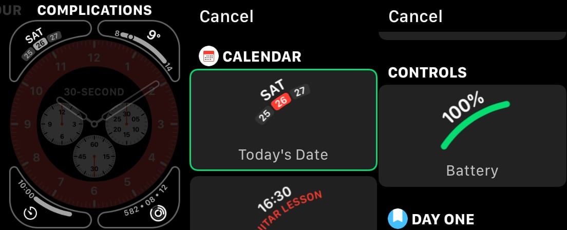 Changing watch face complications in watchOS 7