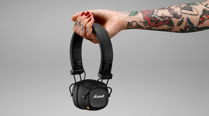 Marshall Major IV Bluetooth On Ear Headphone | Wireless Charging