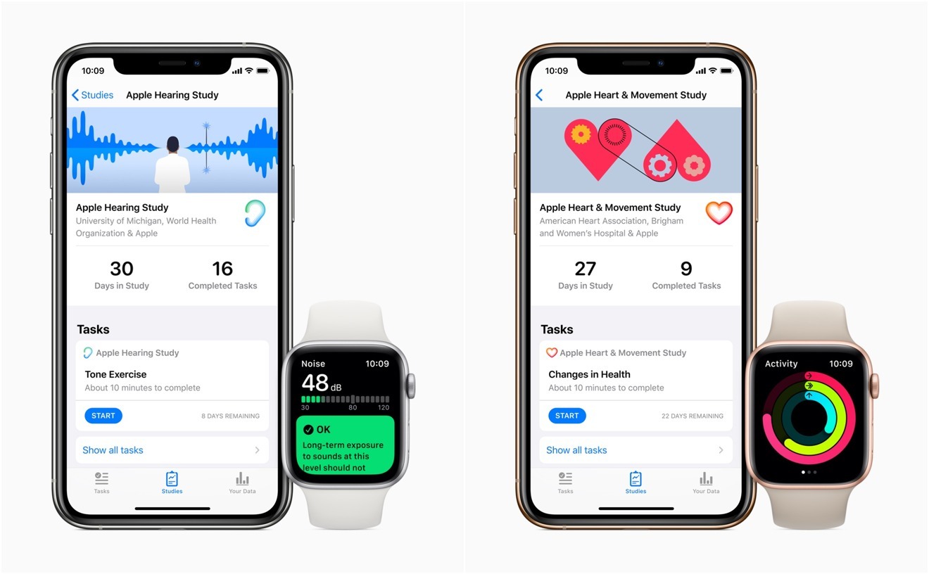 Apple is conducting research with medical providers and universities