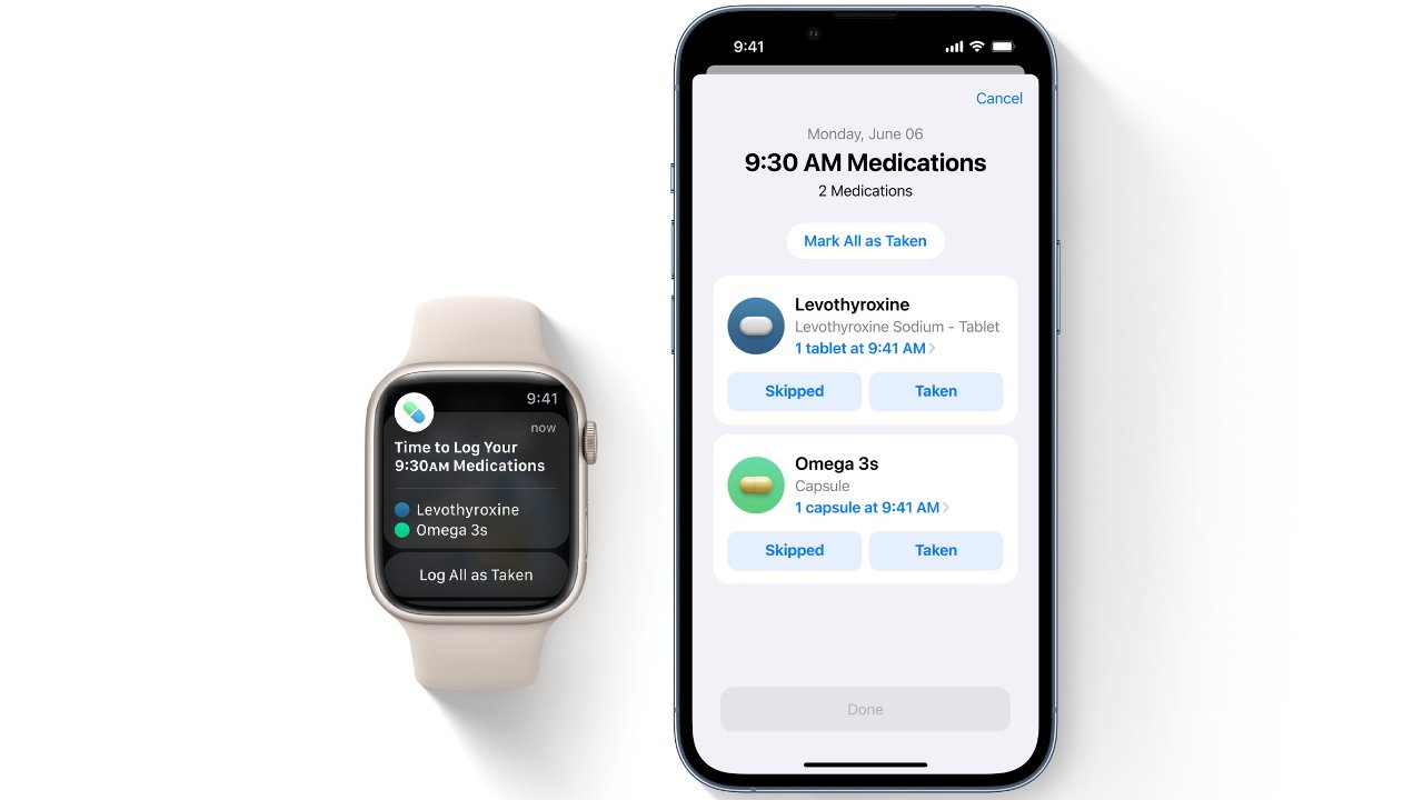 Track medications and get notified when to take them in Apple Health