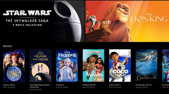 Disney content now available in 4K HDR on iTunes