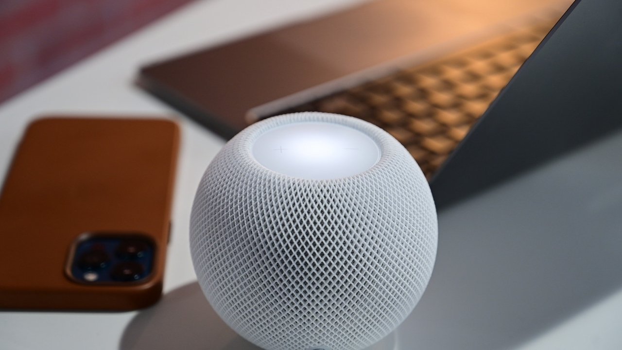 HomePod mini on our desk is great for music, podcasts, and phone calls