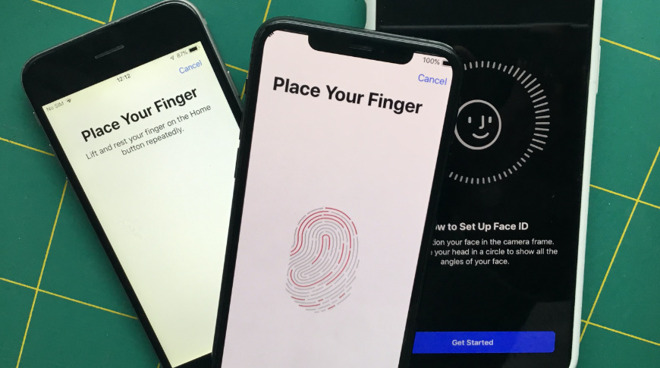 What Touch ID could look like under the display of an iPhone