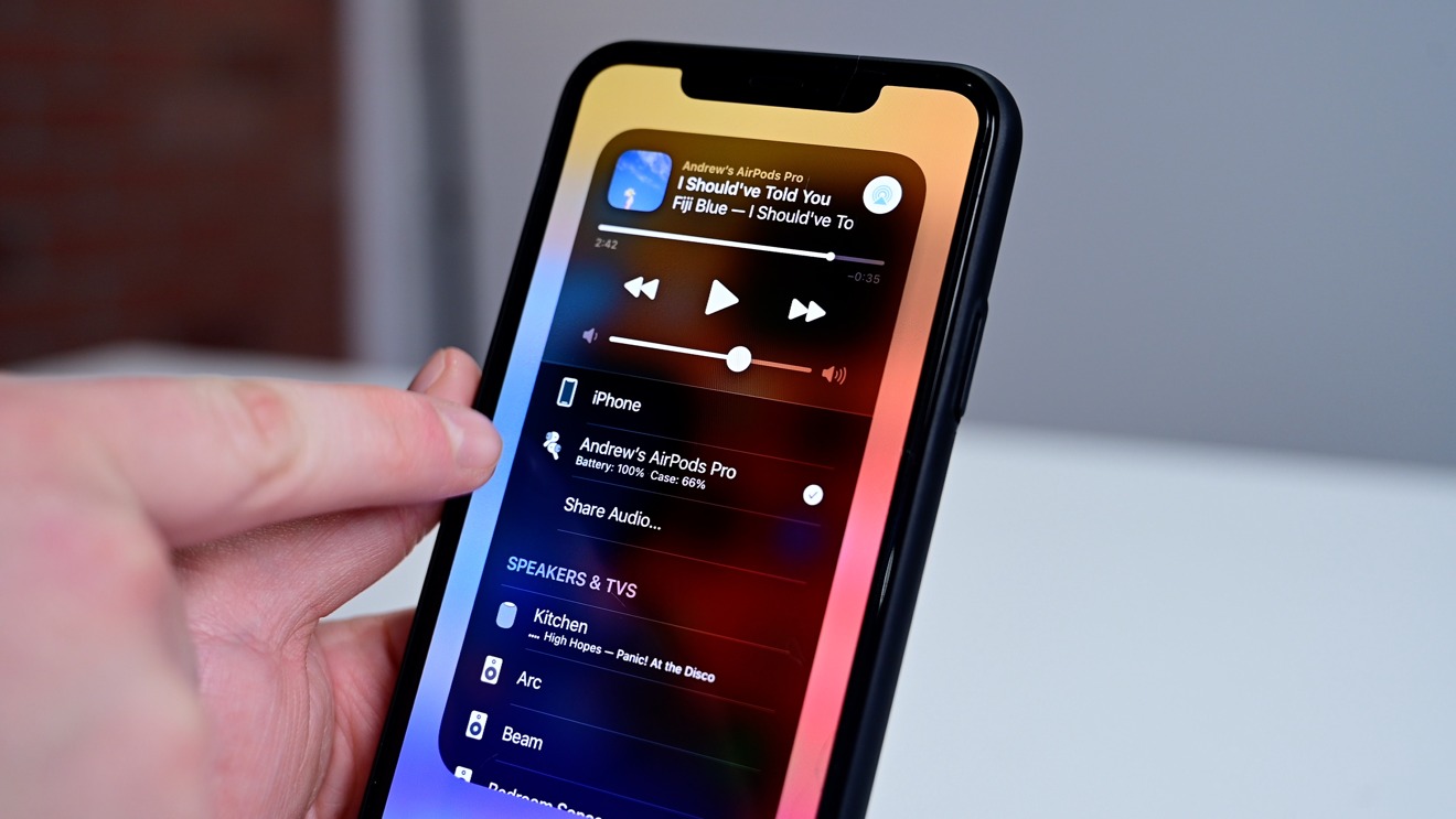 AirPods Pro in Control Center