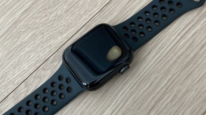 An alleged overheating Apple Watch SE in South Korea [via Reddit u/cozyplanes]