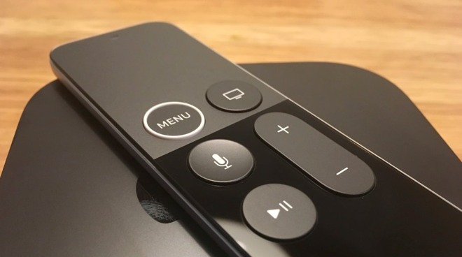 The Siri Remote for the Apple TV.