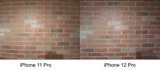 Ultra-wide lens correction on iPhone 12 Pro