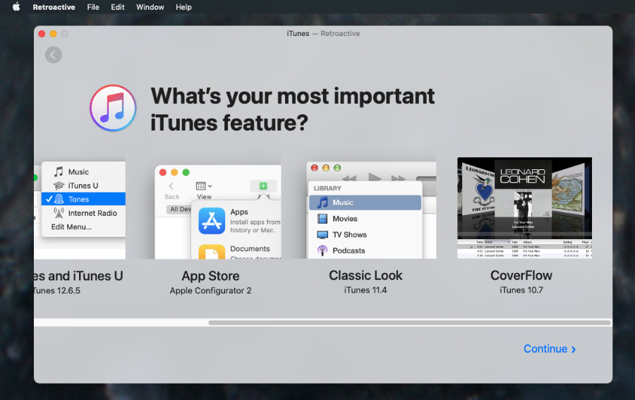 There are many different older versions of iTunes to choose from