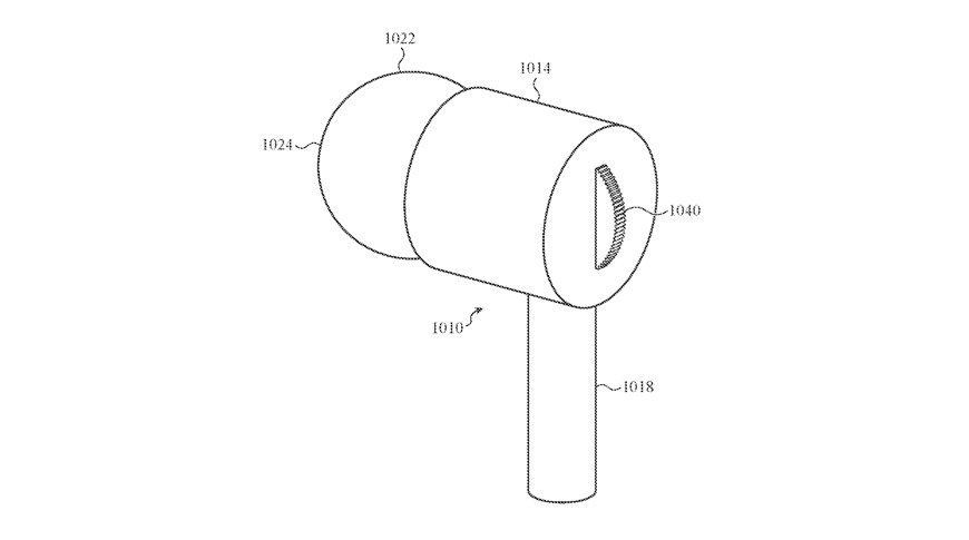 Detail from the patent application showing a rotary volume control