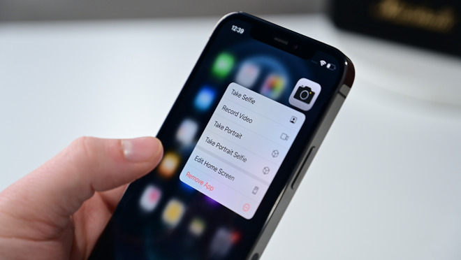 Camera shortcut on iPhone 12 Pro