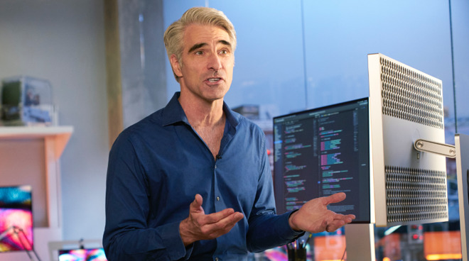 Craig Federighi introducing Apple Silicon