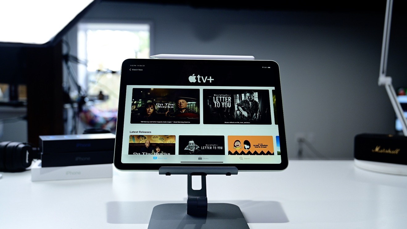 Apple TV app on iPad Air 4