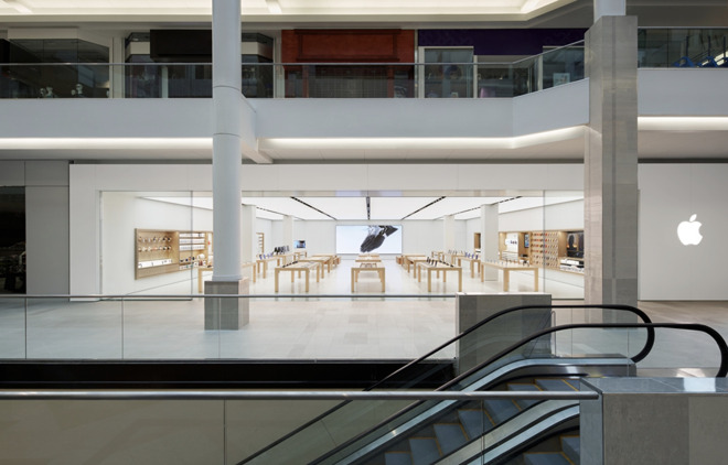 The Cambridgeside Apple Store in Cambridge, Mass. 