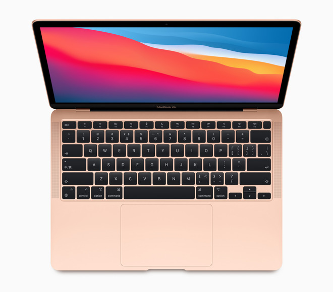 The Magic Keyboard and its scissor mechanism are retained in the new MacBook Air.